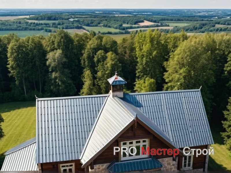 Сочетание с металлической кровлей